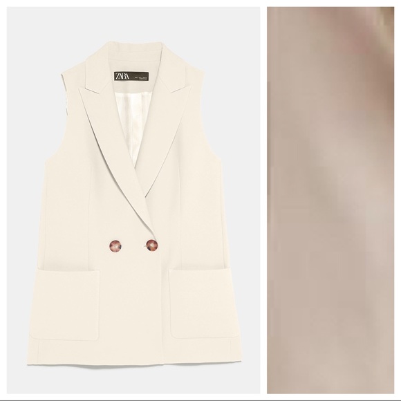 Zara Jackets & Coats | Nwt Zara Cream Waistcoat Size S | Poshmark